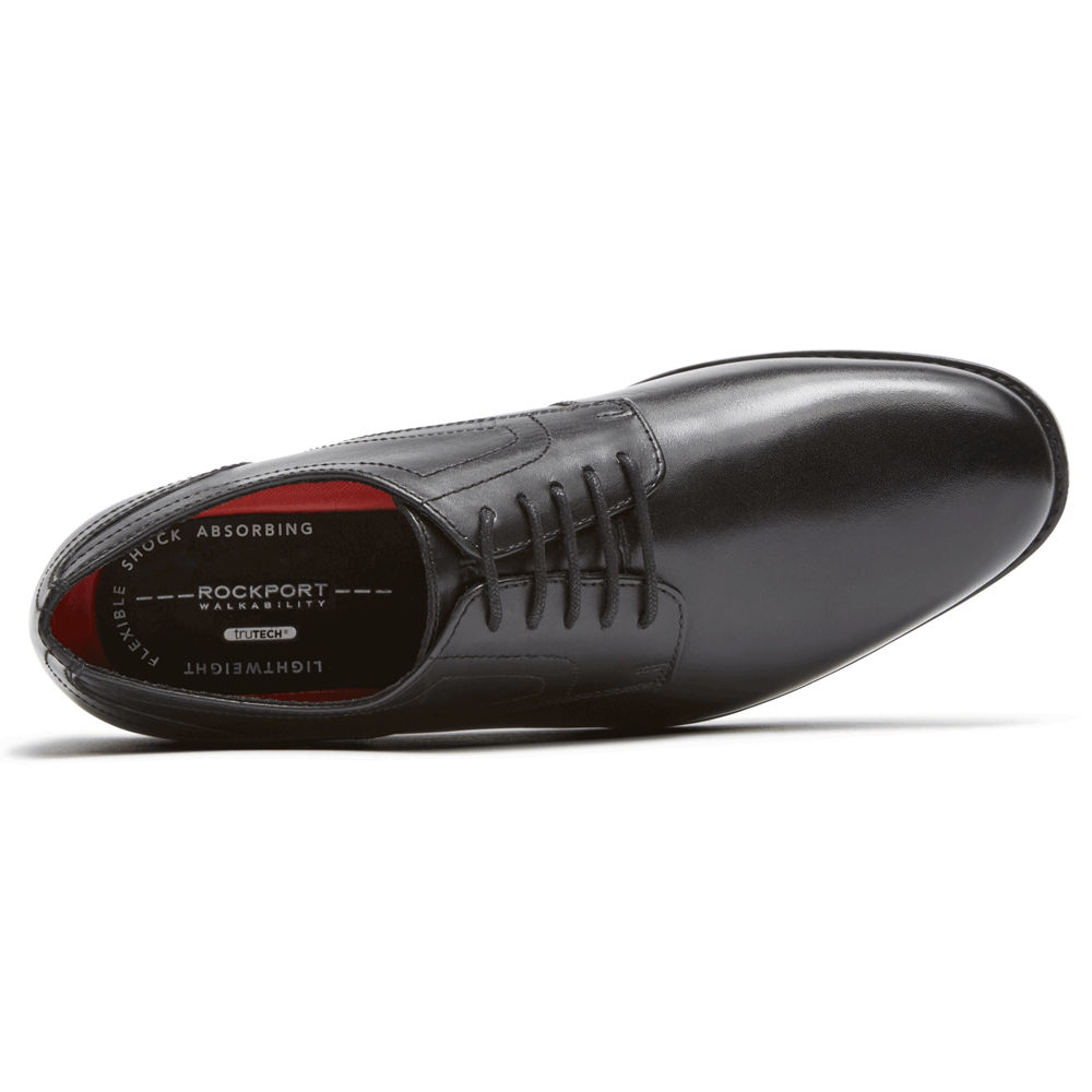 Rockport Oxfords Herre Svart - Style Purpose Plain Toe - PWMQ18469